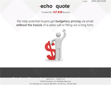 Tablet Screenshot of echoquote.com